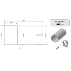 Tube de raccordement MIVV 55 51 mm - 1113916