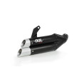 Ligne complète IXIL Hyperlow inox noir / alu poli - Kawasaki Z650/Ninja 650 - XK7356XB