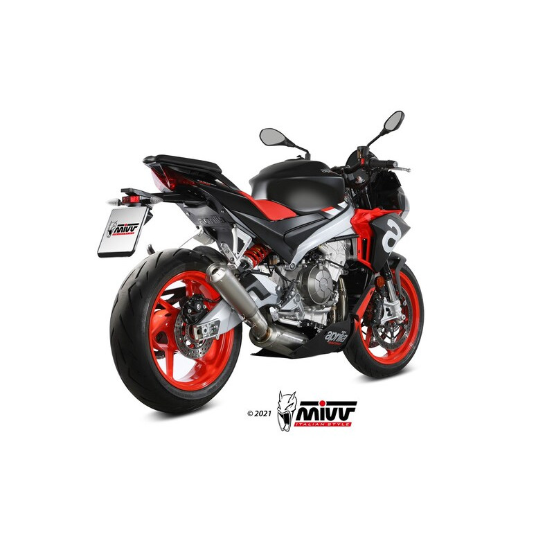 Ligne complète MIVV X-M1 - titane/inox Aprilia Tuono 660