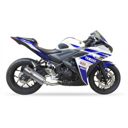 Ligne complète IXIL Hexoval Xtrem Race inox / alu noir - Yamaha R3/R25 - OY9025VSE