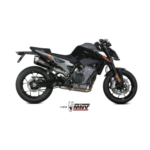 Silencieux MIVV Delta Race inox noir/casquette carbone KTM 790 Duke - 1089638001