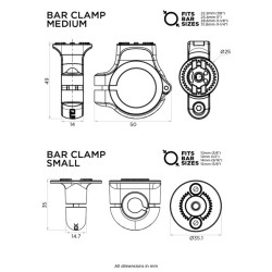 Base de support guidon QUAD LOCK 360 - medium