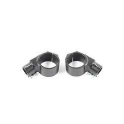 Guidons bracelet LIGHTECH Ø54mm hauteur +0mm déport +20mm/10° noir - 1081301001