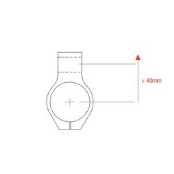 Guidons bracelet LIGHTECH Ø41mm hauteur +0mm déport +40mm/10°