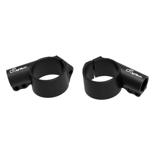 Guidons bracelet LIGHTECH Ø53mm hauteur +0mm déport +20mm/10° noir