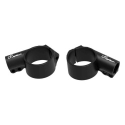 Guidons bracelet LIGHTECH Ø52mm hauteur +0mm déport +20mm/10° noir