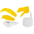 Kit plastique RACETECH couleur origine jaune/blanc Suzuki RM65