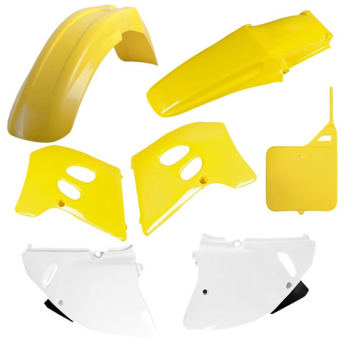 Kit plastiques POLISPORT couleur origine - Suzuki RM 125 (93-95) - 1120688001