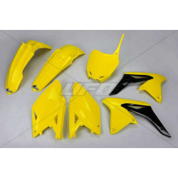 Kit plastique UFO origine (2017) jaune/noir Suzuki RM-Z250 - 1087729001