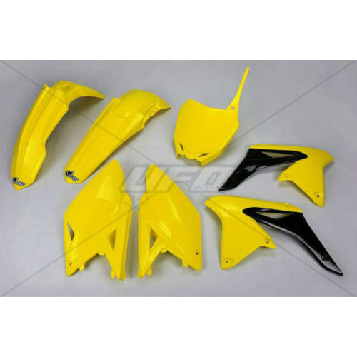 Kit plastique UFO origine (2017) jaune/noir Suzuki RM-Z250 - 1087729001