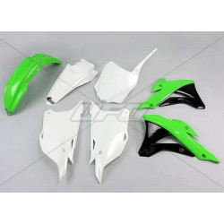 Kit plastique UFO couleur origine (2014) vert/blanc/noir Kawasaki KX85 - 1087269003