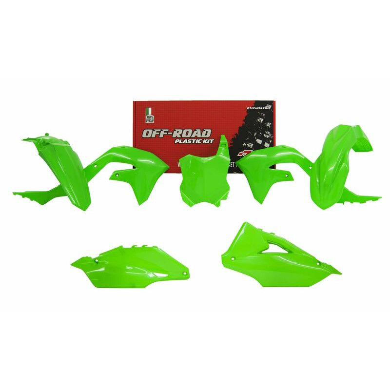 Kit plastique RACETECH vert fluo Kawasaki KX450F