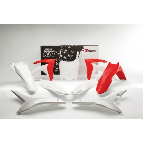 Kit plastique RACETECH couleur origine rouge/blanc Honda CRF250/450R - 1087950001