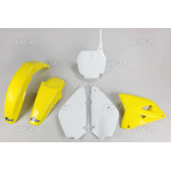 Kit plastique UFO couleur origine jaune/blanc (02-17) Suzuki RM85 - 1087718001