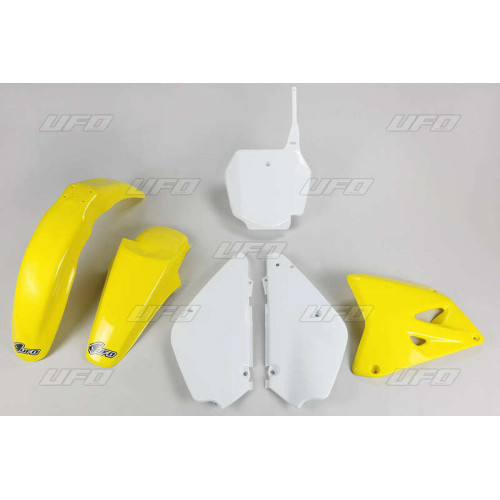 Kit plastique UFO couleur origine jaune/blanc (02-17) Suzuki RM85 - 1087718001