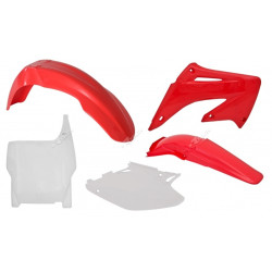 Kit plastique RACETECH couleur origine rouge/blanc Honda CR125R/250R - 1087948001