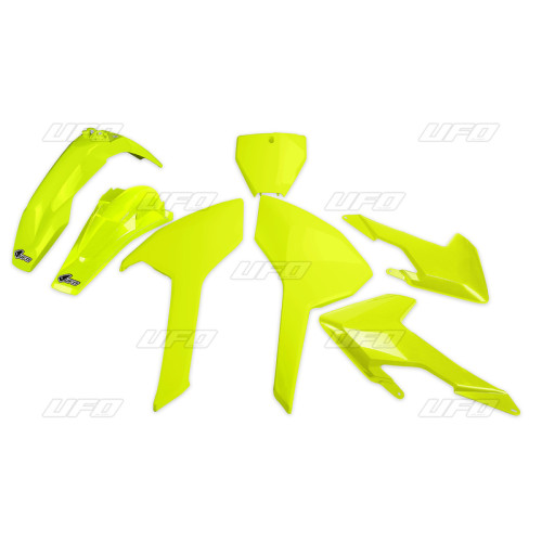 Kit plastique UFO jaune fluo Husqvarna