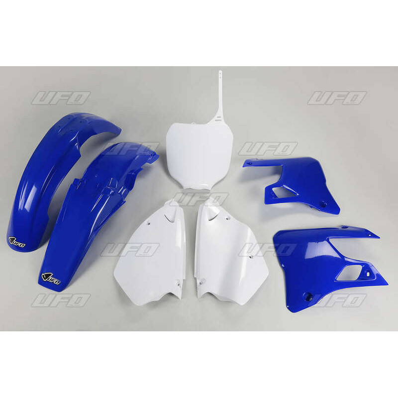 Kit plastique UFO couleur origine bleu/blanc Yamaha YZ125/250