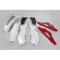 Kit plastique UFO couleur origine blanc/rouge/gris Husqvarna CR125/CR250 - 1087046001