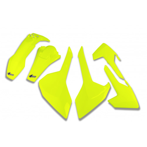 Kit Plastiques UFO jaune fluo Husqvarna