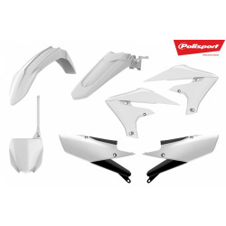 Kit plastique POLISPORT blanc Yamaha YZ450F - 1086153002