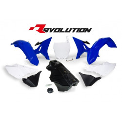 Kit plastique RACETECH Revolution + réservoir couleur origine bleu/blanc/noir Yamaha YZ125/250 - 1088017001