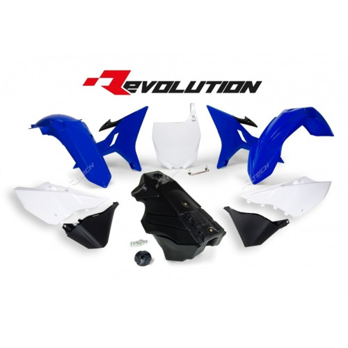 Kit plastique RACETECH Revolution + réservoir couleur origine bleu/blanc/noir Yamaha YZ125/250 - 1088017001