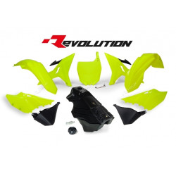 Kit plastique RACETECH Revolution + réservoir jaune fluo/noir Yamaha YZ125/250 - 1088017003