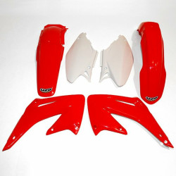 Kit plastique UFO couleur origine rouge/blanc Honda CR125R/250R - 1086938003