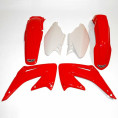 Kit plastique UFO couleur origine rouge/blanc Honda CR125R/250R