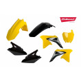 Kit plastiques POLISPORT jaune/noir Suzuki RM-Z250