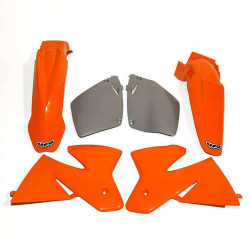 Kit plastique UFO couleur origine orange/gris KTM - 1087423001