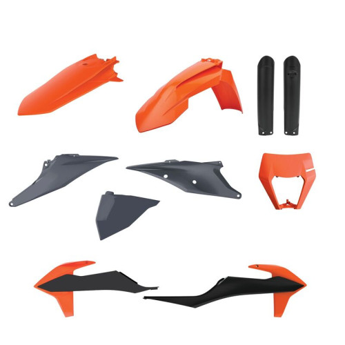 Kit plastiques POLISPORT couleur origine KTM - 1092569