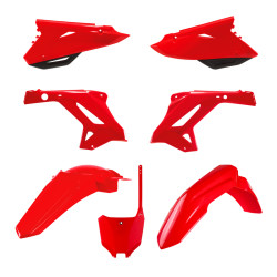 Kit plastique POLISPORT MX Restyling rouge - Honda CR125 / 250 - 1115006001