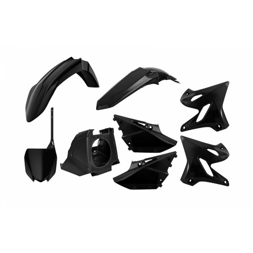 Kit plastique POLISPORT restylé noir Yamaha YZ125/250 - 1086148003