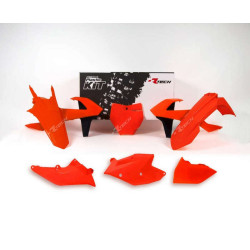 Kit plastique RACETECH orange fluo/noir KTM - 1087973001