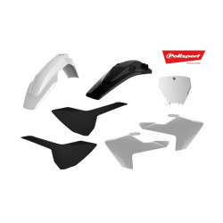 Kit plastiques POLISPORT blanc/noir Husqvarna TC/FC - 1086185006