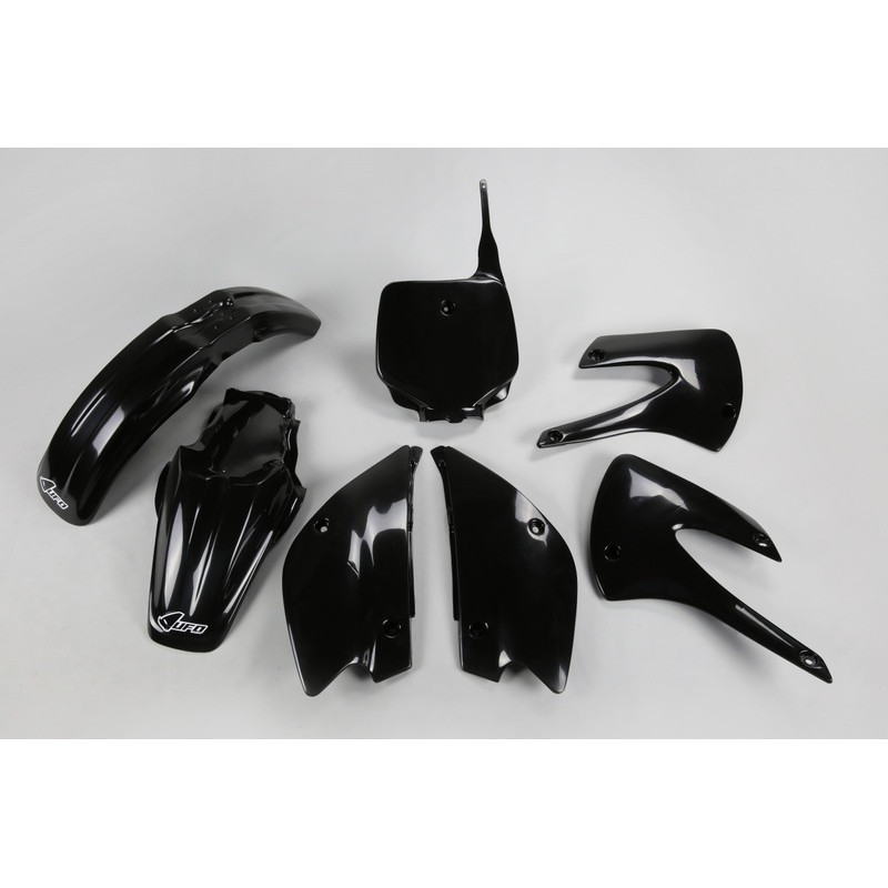 Kit plastique UFO noir Kawasaki KX85