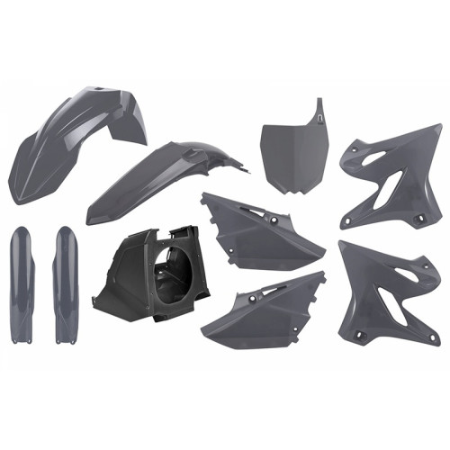 Kit plastique POLISPORT MX Restyle gris nardo Yamaha YZ125/250 - 1086147005