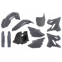 Kit plastique POLISPORT MX Restyle gris nardo Yamaha YZ125/250