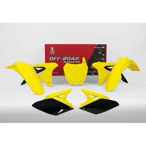 Kit plastique RACETECH couleur origine (2017) jaune/noir Suzuki RM-Z250 - 1088010001