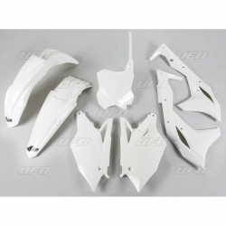 Kit plastique UFO blanc Kawasaki KX250F