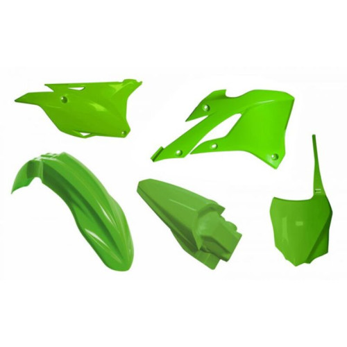 Kit plastiques RACETECH - couleur origine (22) Kawasaki KX85/112