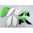 Kit plastique UFO couleur origine (14-15) vert/blanc/noir Kawasaki KX250F