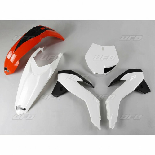 Kit plastique UFO origine (2017) orange/blanc/noir KTM SX85