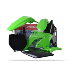 Kit plastique POLISPORT couleur origine Kawasaki KX250F