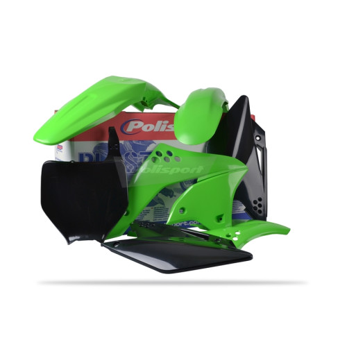 Kit plastique POLISPORT couleur origine Kawasaki KX250F