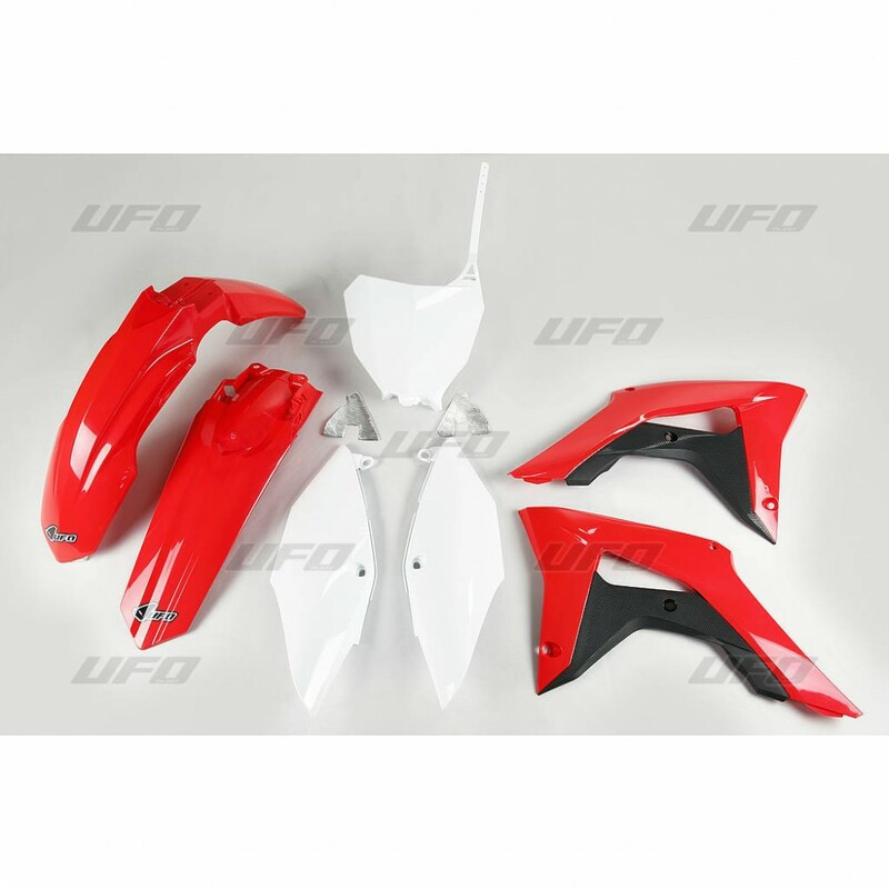 Kit plastique UFO origine (2017) rouge/noir/blanc Honda CRF450R