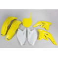 Kit plastique UFO couleur origine jaune/blanc (2009) Suzuki RM-Z250