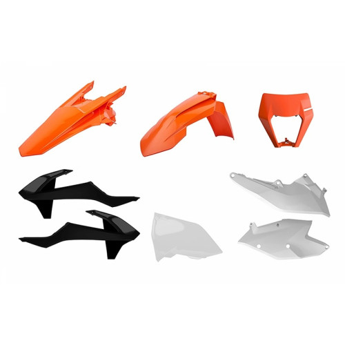 Kit plastique POLISPORT Enduro couleur origine (2018) KTM EXC/EXC-F